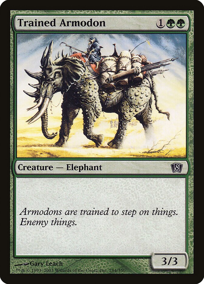 Trained Armodon 284★/350 (8th Edition)  - Foil | Good Games Modbury