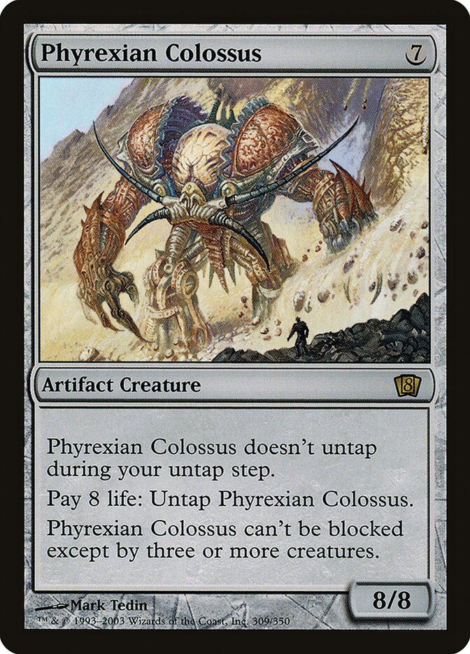 Phyrexian Colossus 309★/350 (8th Edition)  - Foil | Good Games Modbury