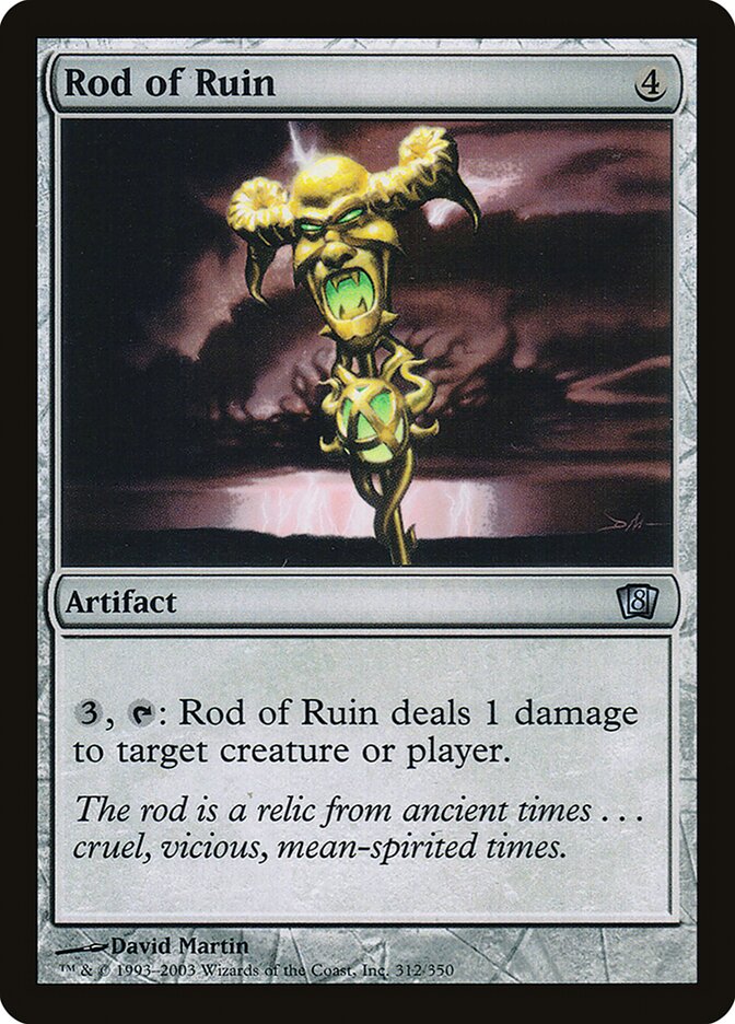 Rod of Ruin 312★/350 (8th Edition)  - Foil | Good Games Modbury