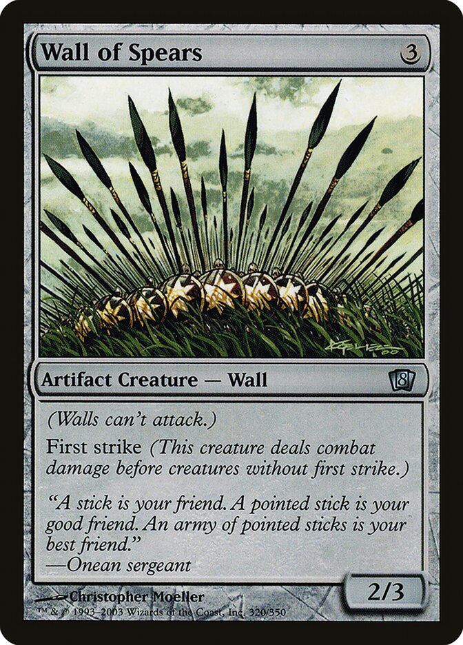 Wall of Spears 320★/350 (8th Edition)  - Foil | Good Games Modbury
