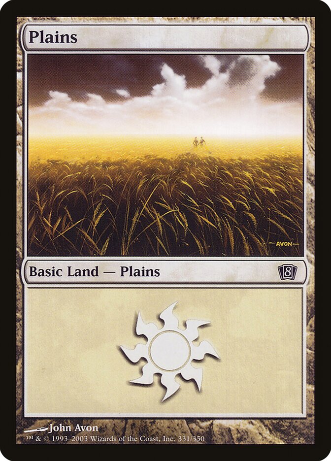 Plains 331★/350 (8th Edition)  - Foil | Good Games Modbury