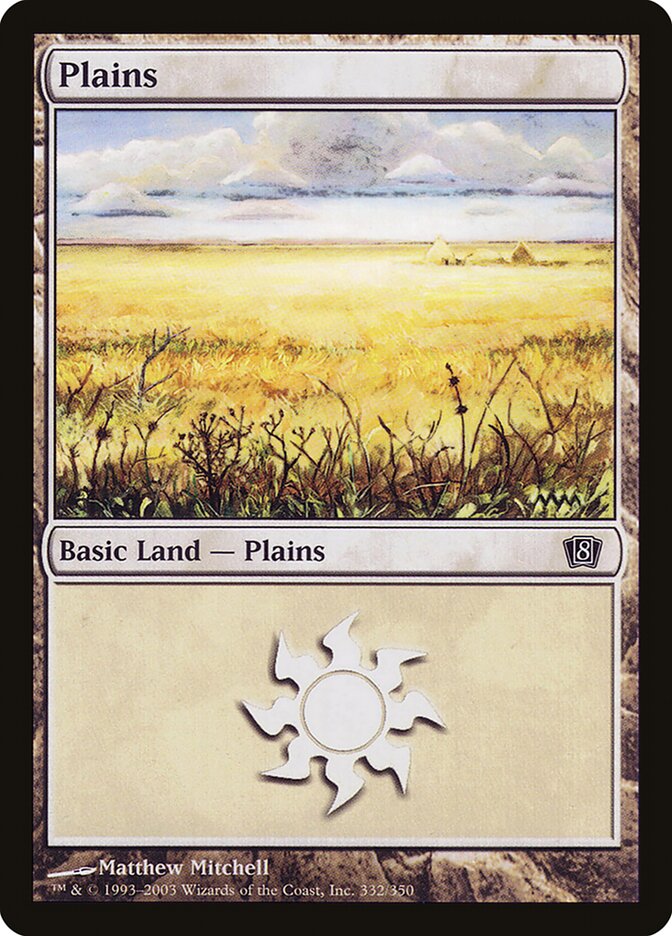 Plains 332★/350 (8th Edition)  - Foil | Good Games Modbury