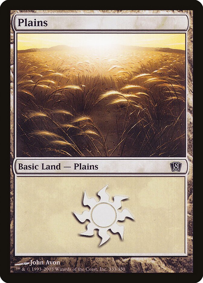 Plains 333★/350 (8th Edition)  - Foil | Good Games Modbury