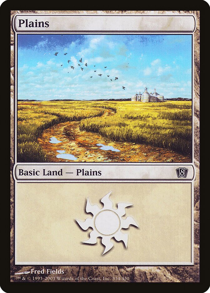 Plains 334★/350 (8th Edition)  - Foil | Good Games Modbury