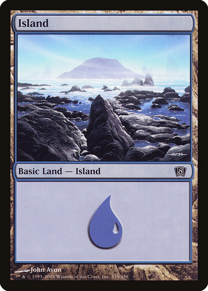 Island 335★/350 (8th Edition)  - Foil | Good Games Modbury