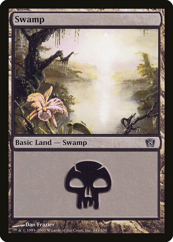 Swamp 341★/350 (8th Edition)  - Foil | Good Games Modbury