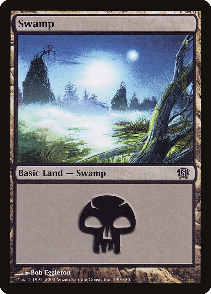 Swamp 339★/350 (8th Edition)  - Foil | Good Games Modbury