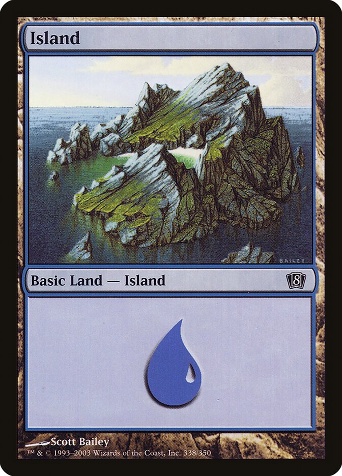 Island 338★/350 (8th Edition)  - Foil | Good Games Modbury