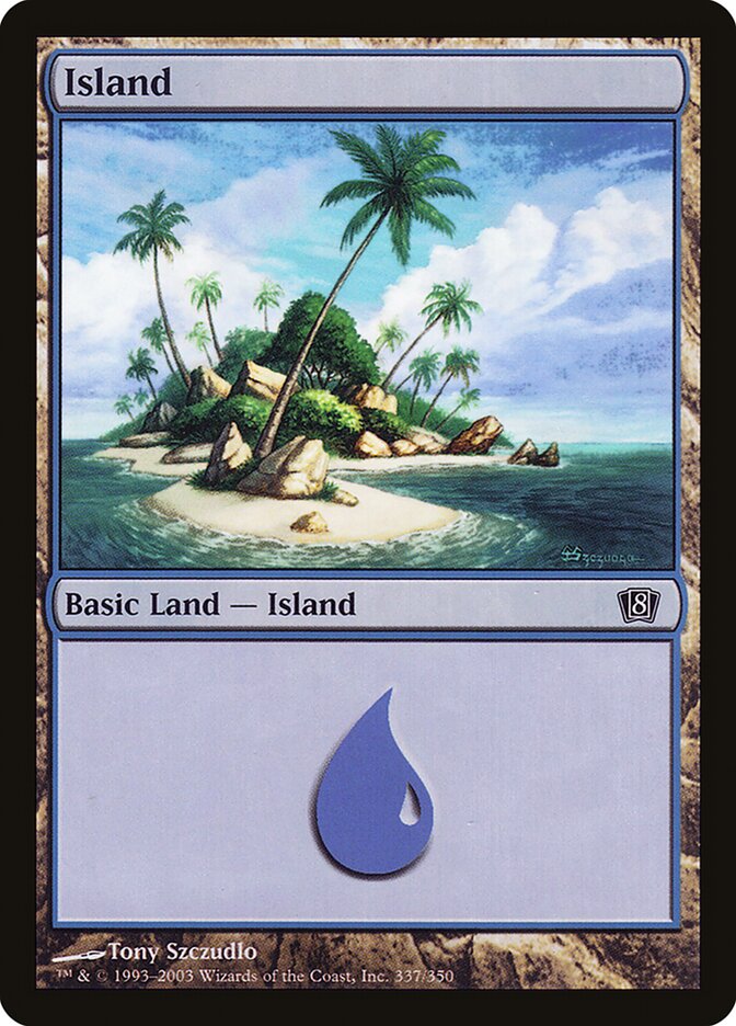 Island 337★/350 (8th Edition)  - Foil | Good Games Modbury