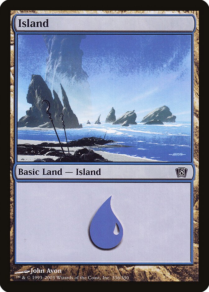 Island 336★/350 (8th Edition)  - Foil | Good Games Modbury