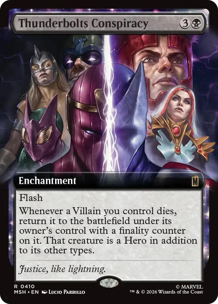 Thunderbolts Conspiracy 410 (Marvel Super Heroes)  - Extended Art Foil | Good Games Modbury