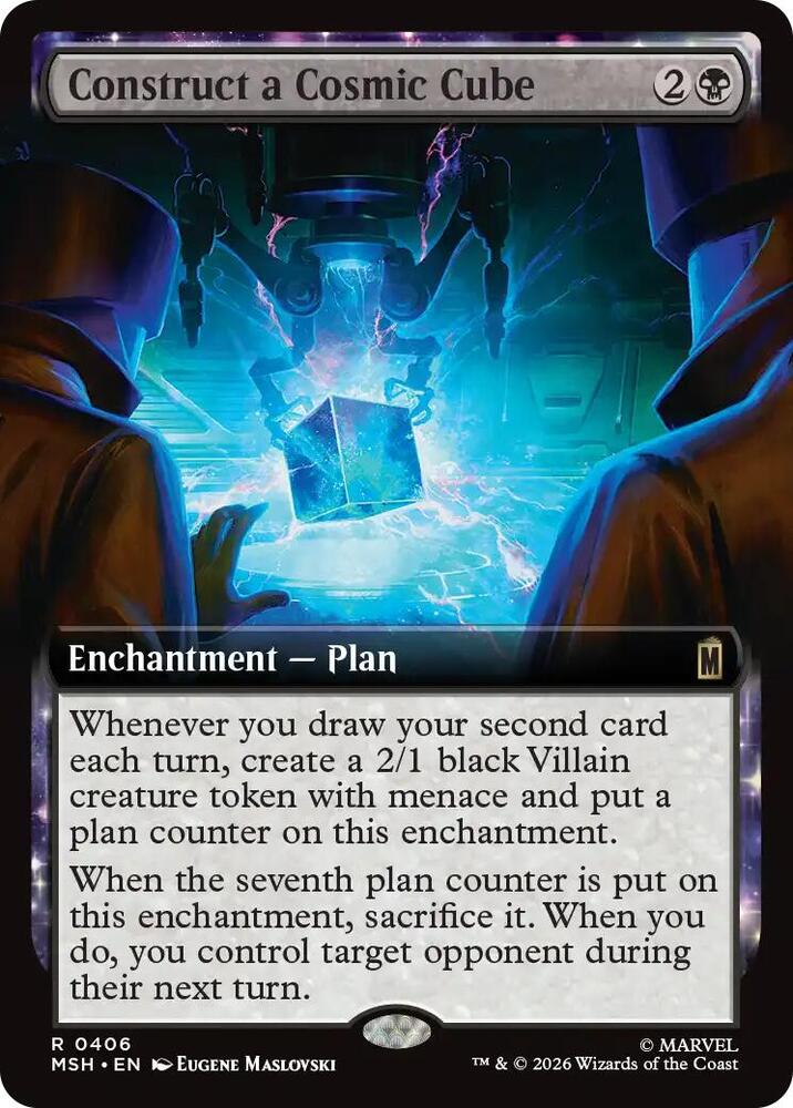 Construct a Cosmic Cube Extended Art 406 (Marvel Super Heroes)  - Extended Art Foil | Good Games Modbury
