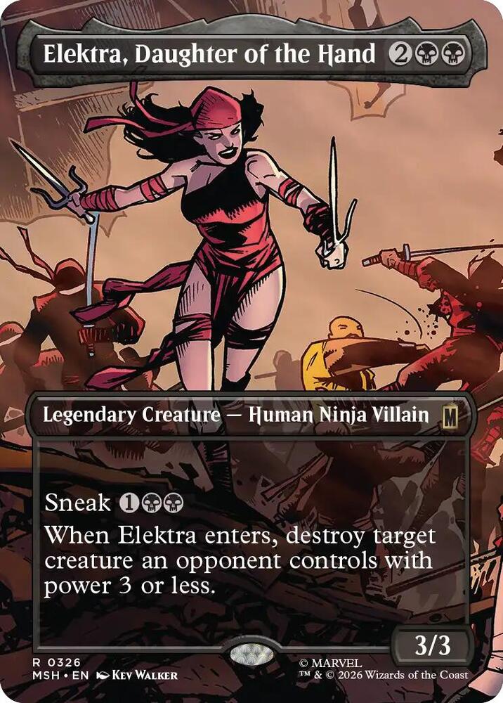 Elektra, Daughter of the Hand 326 (Marvel Super Heroes)  - Borderless | Good Games Modbury
