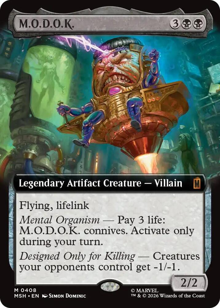 M.O.D.O.K. 408 (Marvel Super Heroes)  - Extended Art Foil | Good Games Modbury