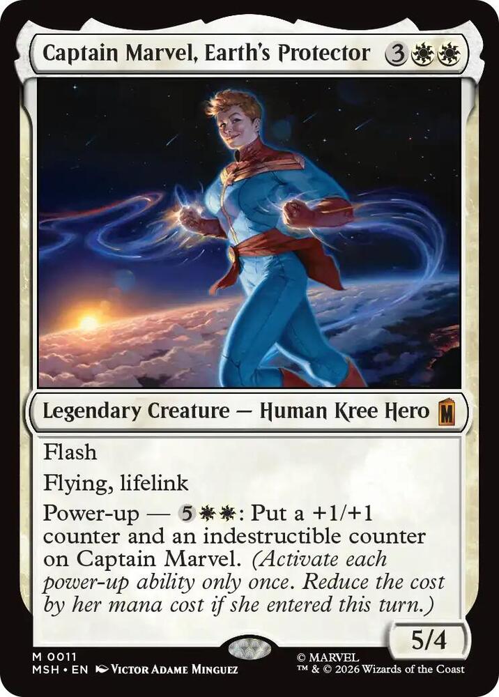Captain Marvel Earths Protector 11 (Marvel Super Heroes)  - Foil | Good Games Modbury