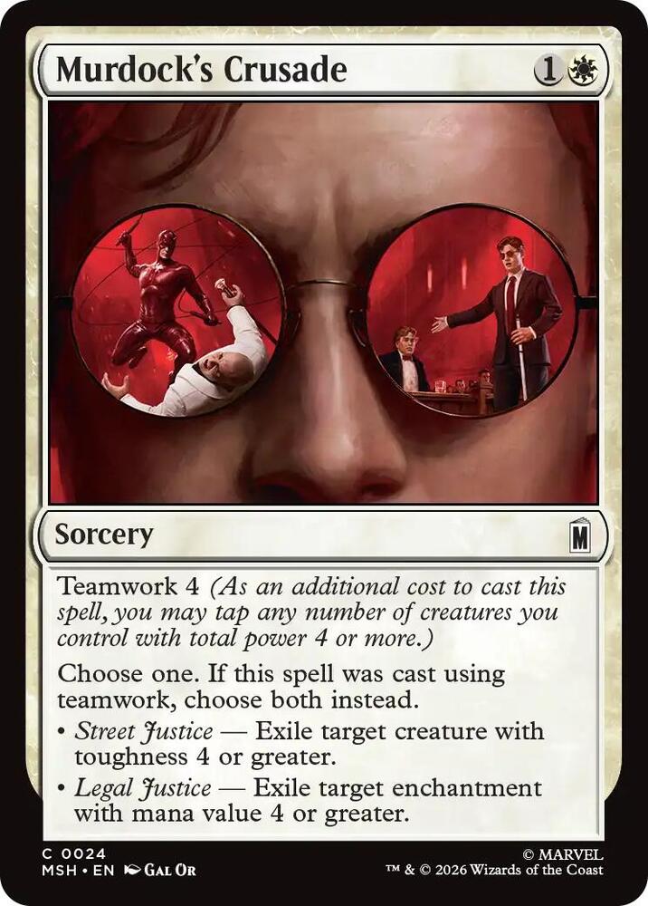 Murdock's Crusade 24 (Marvel Super Heroes)  - Foil | Good Games Modbury
