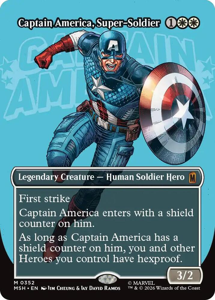 Captain America, Super-Soldier 352 (Marvel Super Heroes)  - Borderless | Good Games Modbury