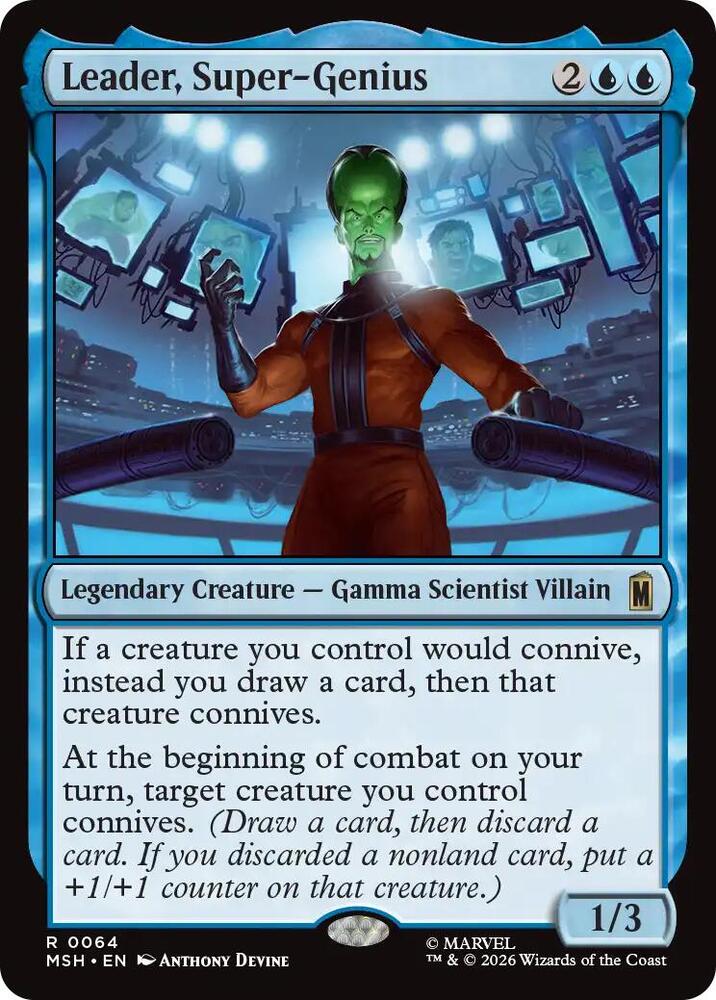 Leader Super Genius 64 (Marvel Super Heroes)  - Foil | Good Games Modbury