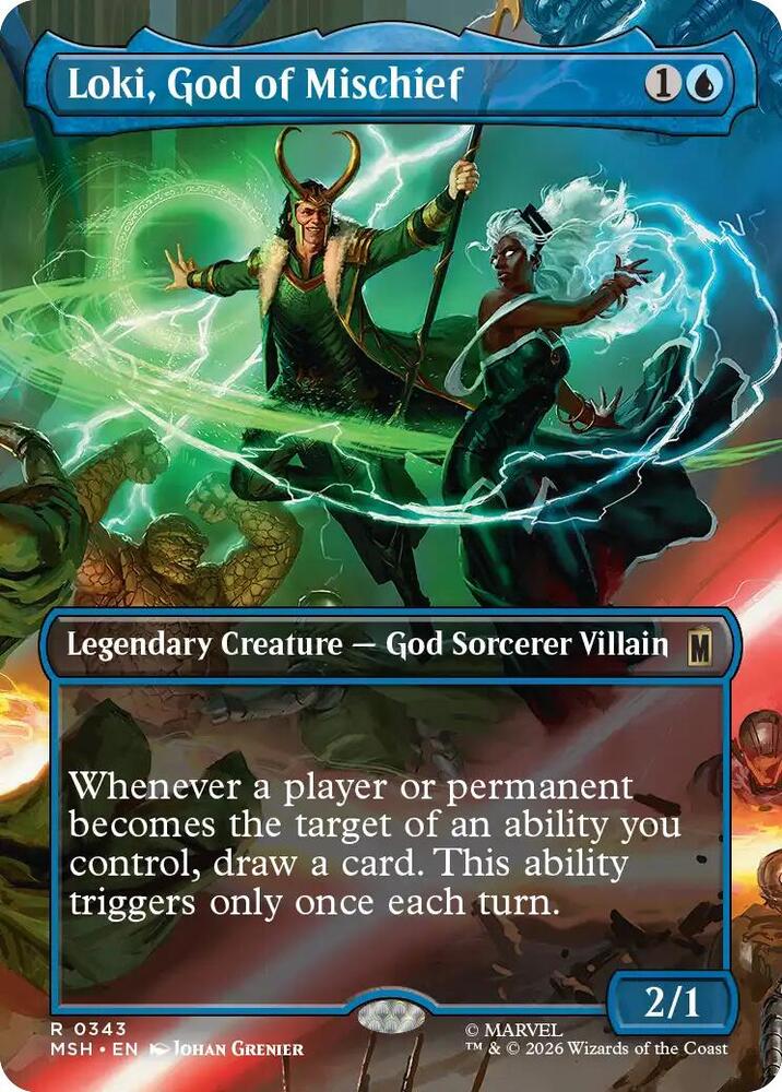 Loki, God of Mischief 343 (Marvel Super Heroes)  - Borderless Foil | Good Games Modbury