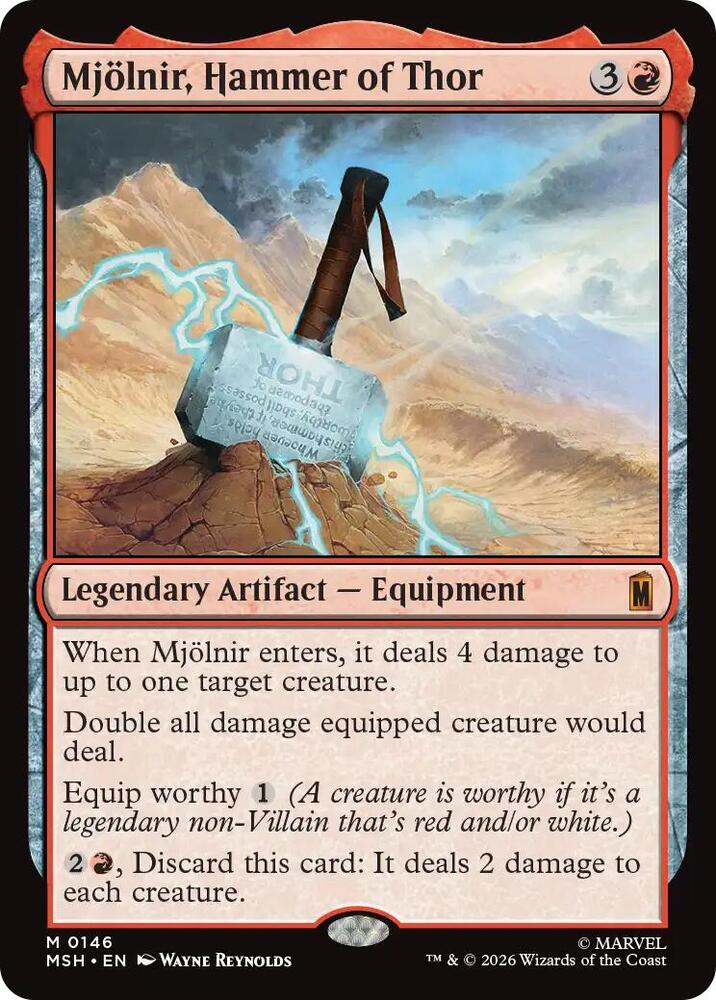 Mjolnir, Hammer of Thor 146 (Marvel Super Heroes)  - Foil | Good Games Modbury