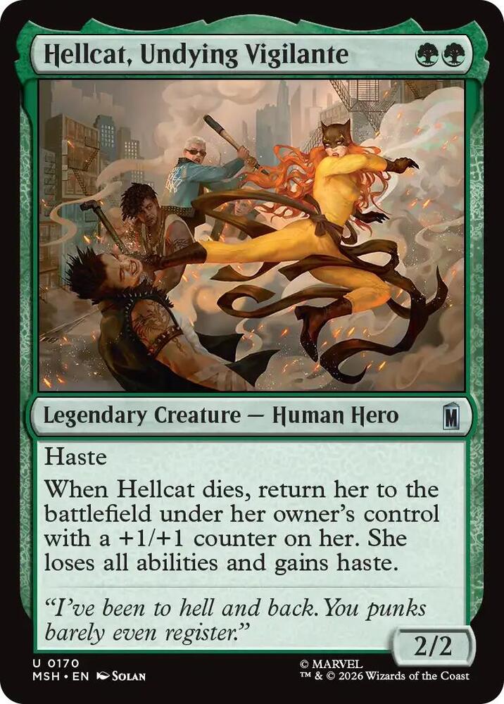 Hellcat, Undying Vigilante 170 (Marvel Super Heroes)  - Foil | Good Games Modbury