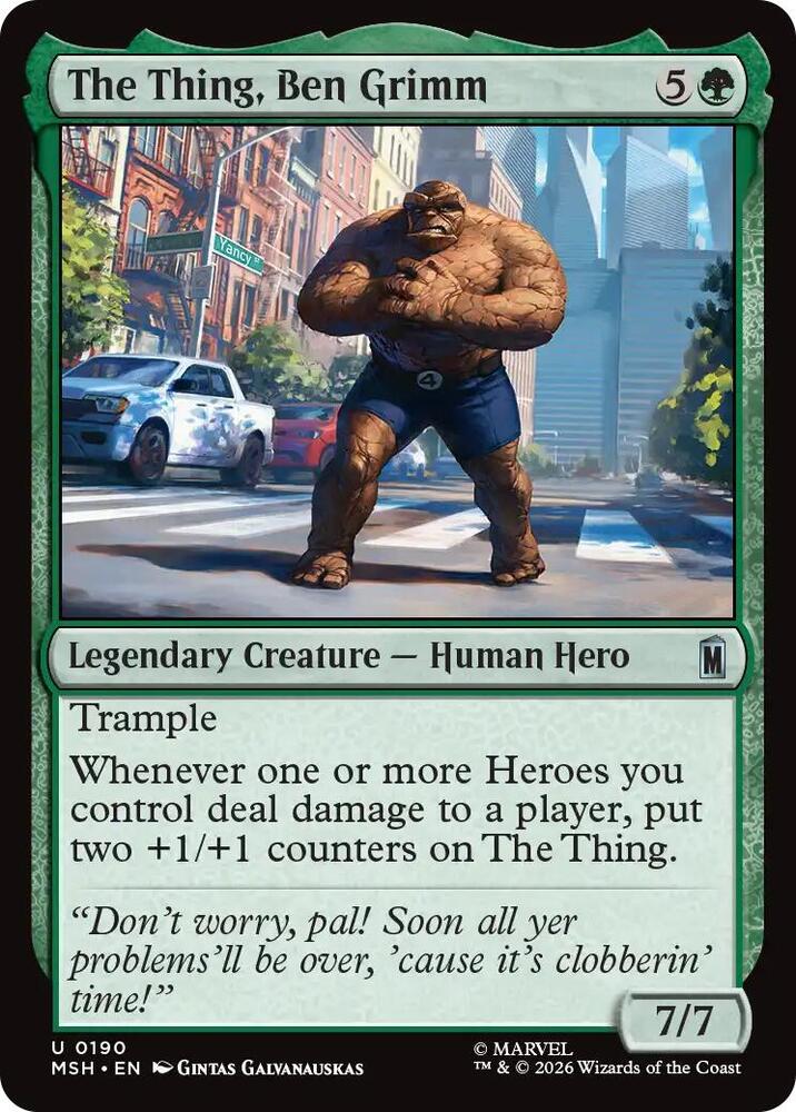 The Thing, Ben Grimm 190 (Marvel Super Heroes)  - Foil | Good Games Modbury