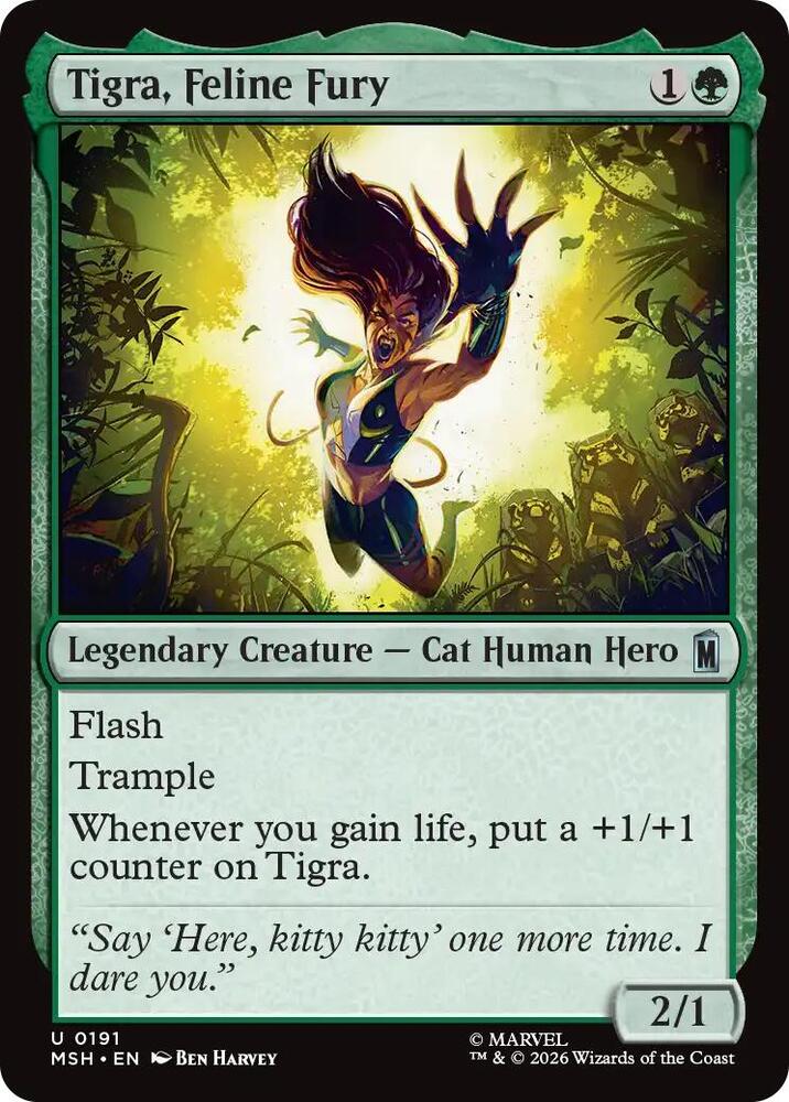Tigra, Feline Fury 191 (Marvel Super Heroes)  - Foil | Good Games Modbury
