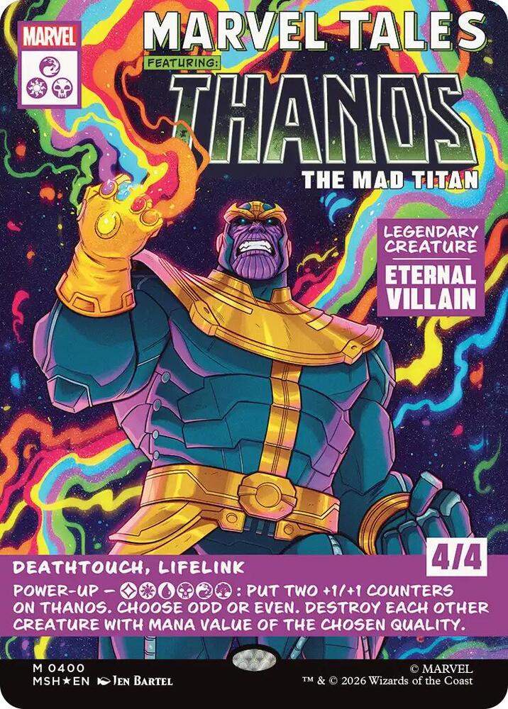 Thanos The Mad Titan Borderless 0400 400 (Marvel Super Heroes)  - Borderless Foil | Good Games Modbury