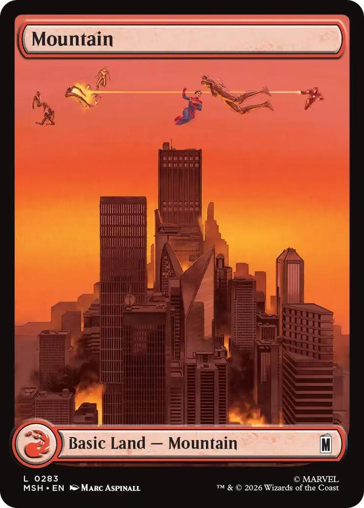 Mountain 283 (Marvel Super Heroes)  - Foil | Good Games Modbury
