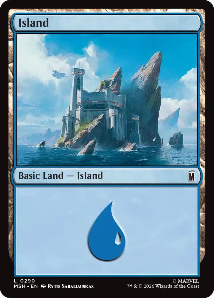 Island 290 (Marvel Super Heroes)  - Foil | Good Games Modbury