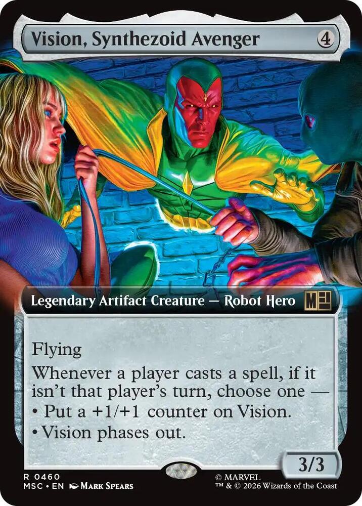 Vision Synthezoid Avenger Extended Art 460 (Commander: Marvel Super Heroes)  - Extended Art | Good Games Modbury