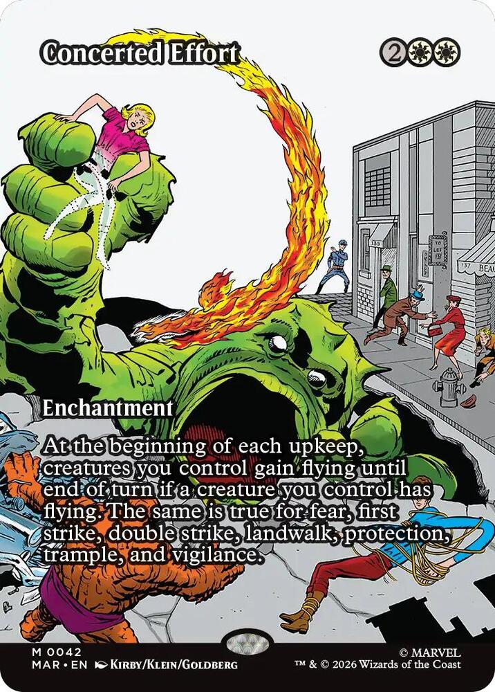 Concerted Effort 42 (Marvel Universe Eternal-Legal)  - Borderless | Good Games Modbury