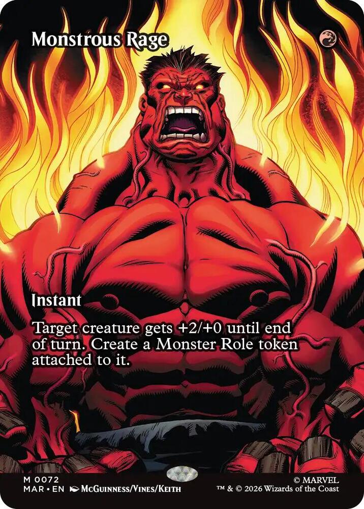 Monstrous Rage 72 (Marvel Universe Eternal-Legal)  - Borderless | Good Games Modbury