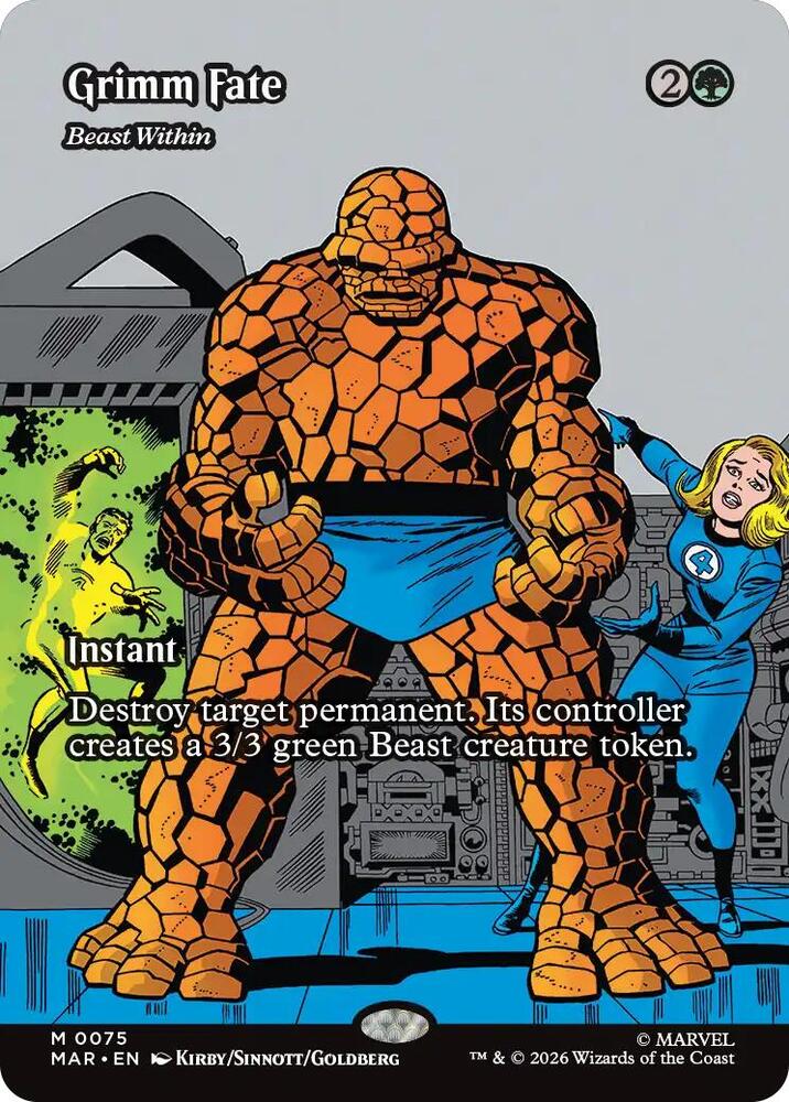 Grimm Fate // Beast Within 75 (Marvel Universe Eternal-Legal)  - Borderless | Good Games Modbury