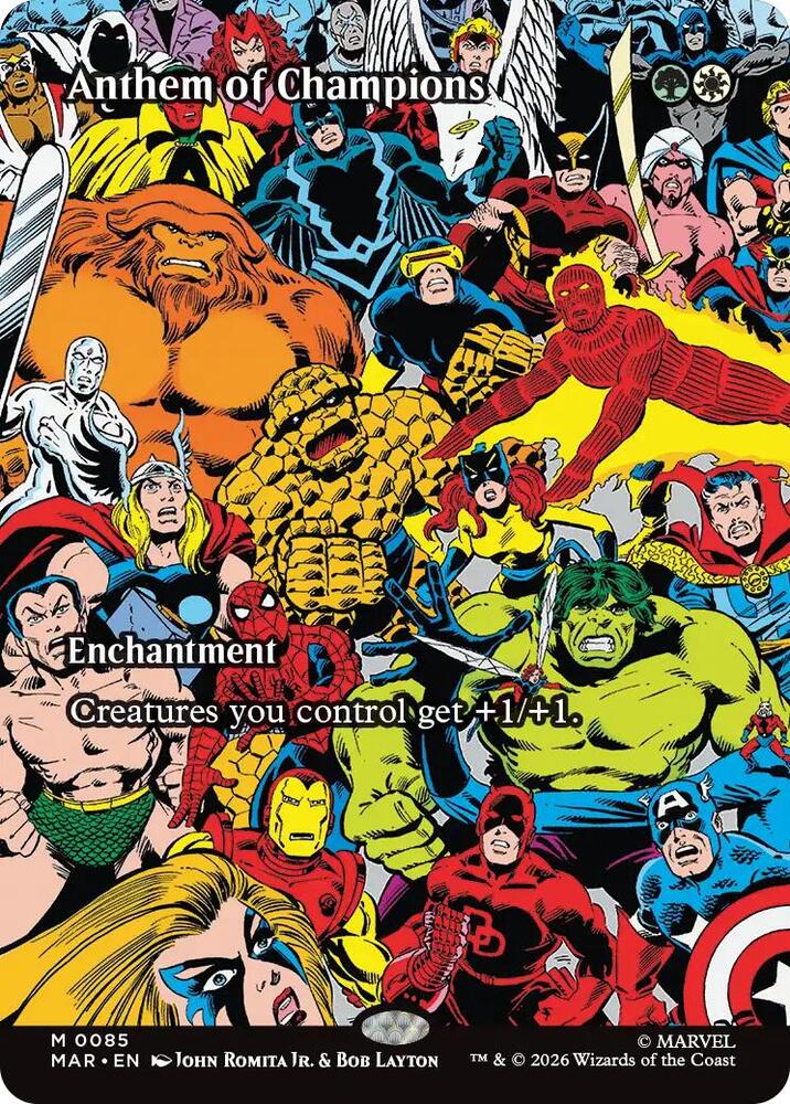 Anthem of Champions 85 (Marvel Universe Eternal-Legal)  - Borderless | Good Games Modbury
