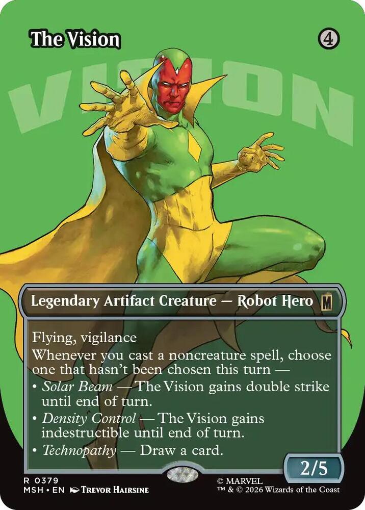 The Vision 379 (Marvel Super Heroes)  - Borderless | Good Games Modbury