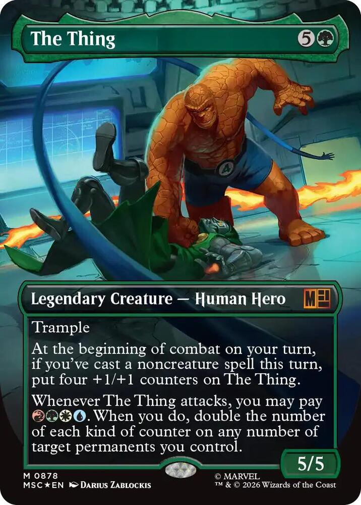 The Thing 878 (Commander: Marvel Super Heroes)  - Borderless Surge Foil | Good Games Modbury