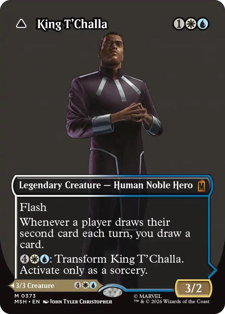 King T'Challa // Black Panther, Hope Enduring 373 (Marvel Super Heroes)  - Borderless Foil | Good Games Modbury