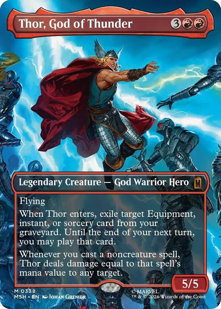 Thor, God of Thunder 338 (Marvel Super Heroes)  - Borderless Foil | Good Games Modbury