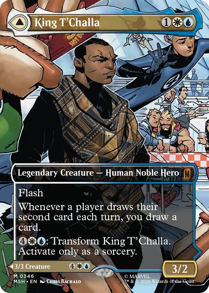 King T'Challa // Black Panther, Hope Enduring 346 (Marvel Super Heroes)  - Borderless Foil | Good Games Modbury
