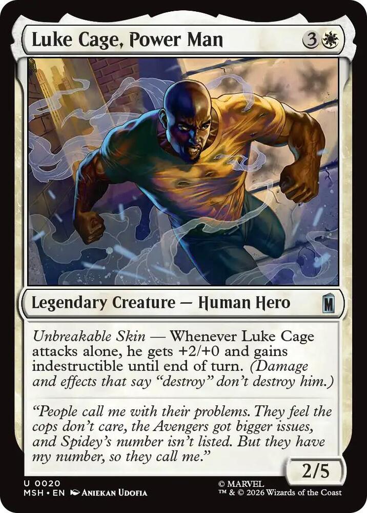 Luke Cage, Power Man 20 (Marvel Super Heroes)  - Foil | Good Games Modbury