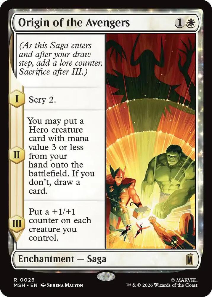 Origin of the Avengers 28 (Marvel Super Heroes)  - Foil | Good Games Modbury