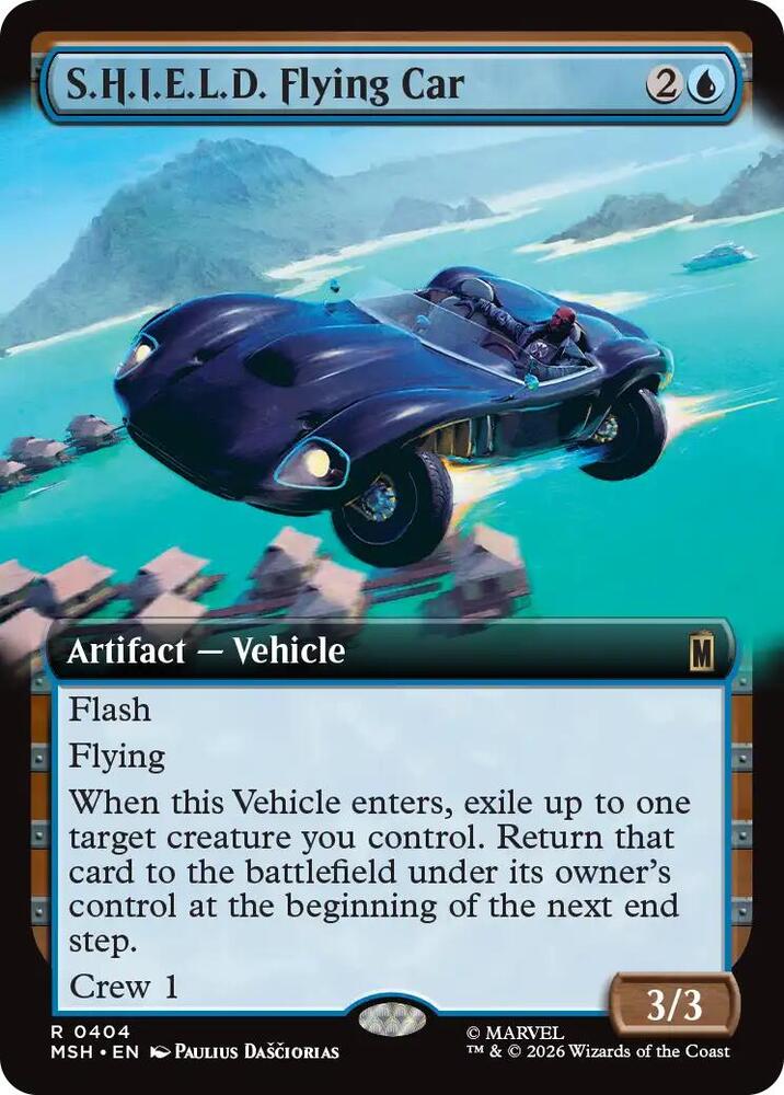 S.H.I.E.L.D. Flying Car 404 (Marvel Super Heroes)  - Extended Art | Good Games Modbury