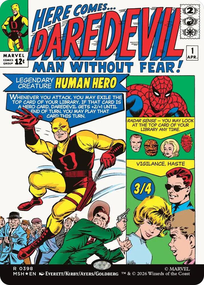 Daredevil, Man Without Fear 398 (Marvel Super Heroes)  - Borderless Foil | Good Games Modbury
