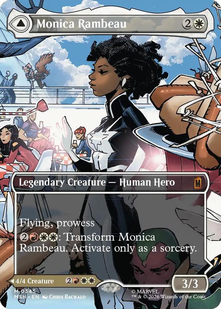 Monica Rambeau // Photon, Living Light 345 (Marvel Super Heroes)  - Borderless Foil | Good Games Modbury