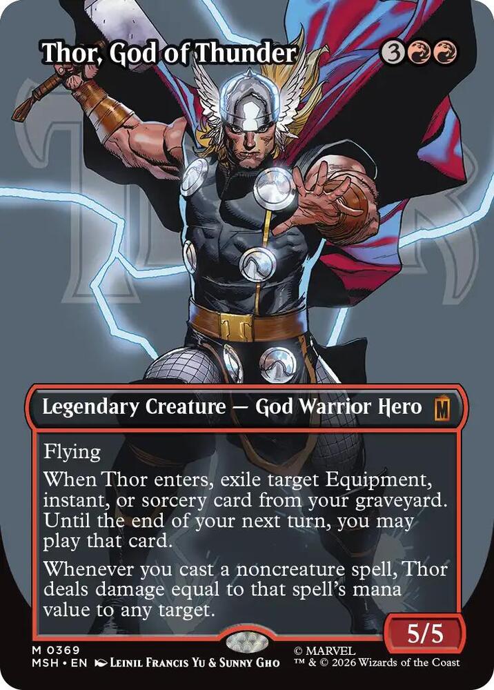 Thor, God of Thunder 369 (Marvel Super Heroes)  - Borderless Foil | Good Games Modbury