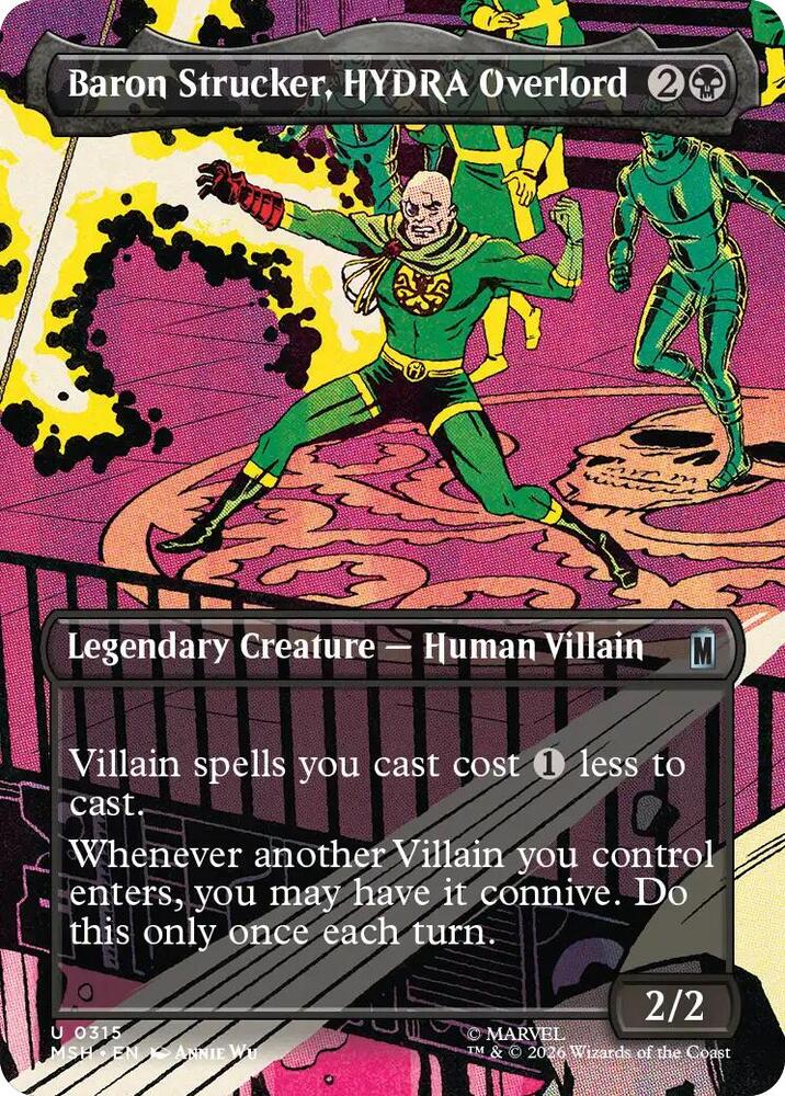 Baron Strucker, HYDRA Overlord 315 (Marvel Super Heroes)  - Borderless | Good Games Modbury
