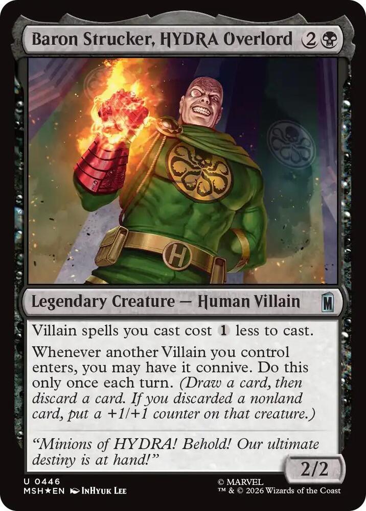 Baron Strucker, HYDRA Overlord 446 (Marvel Super Heroes)  - Surge Foil | Good Games Modbury