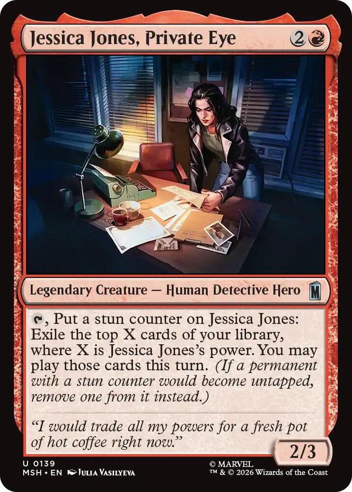Jessica Jones, Private Eye 139 (Marvel Super Heroes)  - Foil | Good Games Modbury