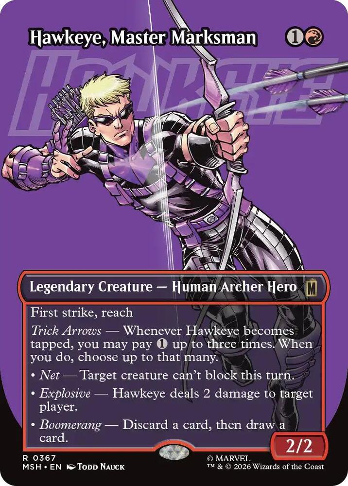 Hawkeye, Master Marksman 367 (Marvel Super Heroes)  - Borderless | Good Games Modbury